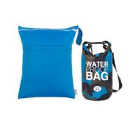 ALVABABY Dry Bag 2L Wasserdichte Tasche mit Wetbag nassbeutel schwimmen,Wasserdichter Beutel Roll-Top Wasserfester Rucksack Packsack Waterproof Drybag,Schwimmen Strand Baden Kanu 2WFL04-DE