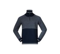 Alvdal Wool Half Zip Wollpullover - Bergans Navy Blue / Vanilla White XXL