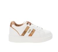 Alviero Martini Damen Sneakers aus Kunstleder, Weiß, 39 EU