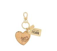 ALVIERO Martini Donna Portachiavi A Cuore Geo Classic Naturale Mod. W279 6000