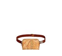 Alviero Martini Prima Classe Leder Geldbörse mit Weltkarten-Print - Größe: UNICA