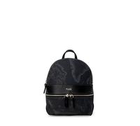 Alviero Martini Prima Classe Schwarzer Leder-Rucksack Einheitsgröße