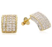 ALVINA DAMEN OHRRING SILBER MIT ZIRKONIA ZO-5887-GOLD