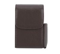 Alvinlite Zigarettenschachtel aus Leder, Kratzfestes Zigarettenetui Mit Feuerzeugfach, Zigarettenetui, Geschenk Für Freunde, Männer, Frauen, Unisex (schwarz)