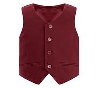 Alvivi Kinder Jungen Weste Festliche Anzugweste Jacke Gentleman Weste Hochzeit Party Geburtstag Waistcoat Weste