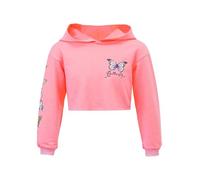 Alvivi Mädchen Sweatshirt Schmetterling Langarmshirt Crop Tops Bauchfrei Oberteile Kinder Hoodie Pullover Pulli Streetwear Gr.110-176 A Rosa 146-152