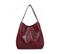 AlwaySky Damen Retro Hobo Schultertaschen Geldbeutel Tote Taschen PU-Leder Handtasche Satchel Burgund