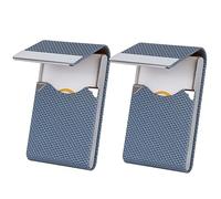 ALXBSONE 2 Stück Visitenkartenetui, Professionelles Kartenetui, Kartenetui Damen aus Metall, Business Card Holder mit Magnetverschluss, Leder Visitenkarten Aufbewahrung für Herren Damen