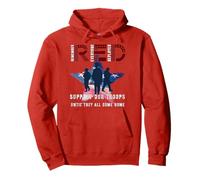 Am Freitag tragen wir die US-Flagge der Red Friday Military Support Troops Pullover Hoodie