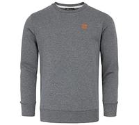 Amaci&Sons Herren Basic College Sweatjacke Pullover Hoodie Sweatshirt 4056 Dunkelgrau M