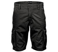Amaci&Sons Herren Cargoshorts Männer Kurze Bermuda Hose Regular Fit 7027 Schwarz W30