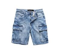 Amaci&Sons Herren Cargoshorts Männer Kurze Bermuda Jeans Hose Regular Fit 7036
