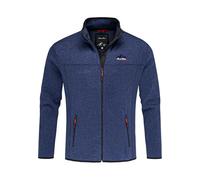 Amaci&Sons Herren Fleecejacke Strickfleece Sweatjacke Männer Pullover Hoodie 4078 Navyblau XL