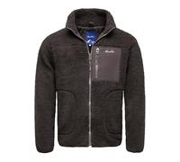 Amaci&Sons Herren Fleecejacke Teddyfleece Sweatjacke Plüsch Männer Pullover Hoodie 1-04033 Anthrazit-Braun L