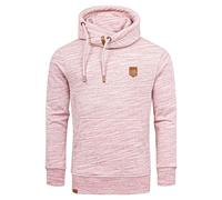 Amaci&Sons Herren Kapuzenpullover Basic Kontrast Sweatjacke Pullover Hoodie Sweatshirt 4072 Bordeaux XXL