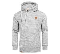 Amaci&Sons Herren Kapuzenpullover Basic Kontrast Sweatjacke Pullover Hoodie Sweatshirt 4072 Grau M