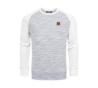 Amaci&Sons Herren Sweatshirt Basic College Sweatjacke Pullover Hoodie 4071 Blau/Weiß XXL