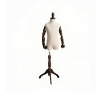 Amagogo -Torso mit armen | Stabiler Standfuß, Mannequin-Torso, Höhenverstellbar, Büste, für Schaufenster, Fotostudio, Kleine Halterung