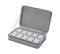 Amagogo Uhrenbox, Organizer, Schmuck- und Uhrenhalter mit Deckel, luxuriöser Uhren-Organizer, Schmuckvitrine für Uhren, Schmuckdisplay, 10 Standort