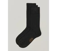 Amanda Christensen 3-Pack Icon Wool/Cotton Socks Dark Brown Braun 45-46