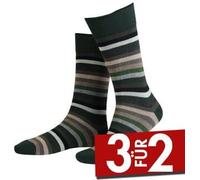 Amanda Christensen True Block Stripe Ankle Sock Schwarz/Grün Gr 43/46