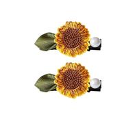 amangul Haargummi mit Blumen-Design, elastisch, praktisches Design, Haarschmuck für modische Frauen und alltägliche Frisuren, 2 Stück