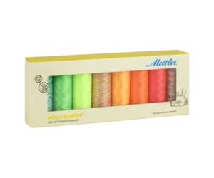 Amann Mettler 8er NEON-Kit No.40 POLY SHEEN & POLY SHEEN MULTI (a 200 m, Stickgarn)