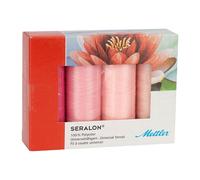 Amann Mettler Seralon No.100 Garnset pink (4 x 200 m)