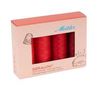 Amann Mettler Seralon No.100 Garnset red (4 x 200 m)