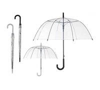 amara-global Durchsichtiger Regenschirm transparent Design Fashion Stockschirm durchsichtig