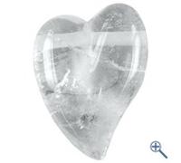 Amaryllis Anhänger Herz geschwungen Swing-Herz Bergkristall 3,2 cm gebohrt