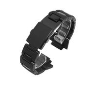 AMAUPCKCA 16mm Hohe Qualität Armband Kunststoff Armband for Casio G-Shock DW-6900/DW9600/DW5600/GW-M5610 Männer schwarz Uhr Strap Band Teile