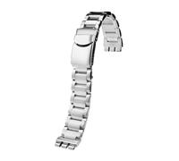 AMAUPCKCA 17mm 19mm 20mm 21mm for Swatch YCS Edelstahl Uhr mit Herren Feinstahl Metall Uhrenkette Zubehör konvexes Armband(G19 Silver,17mm)