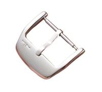 AMAUPCKCA Edelstahl-Uhrenschnalle for Jaeger-LeCoultre-Uhrenarmband, Dornschließe, 16/18 mm, Armbandzubehör(Silver,16mm)