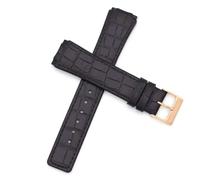 AMAUPCKCA Ersatzarmband aus echtem Leder for Skagen - 331XLSLB 331XLSLC4 331XLSL1 331XLRLD 331XLRLBO 331XLRLDO 331XLRLB(Black-1)