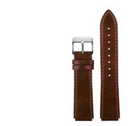 AMAUPCKCA Retro Echtleder Armband for Casio A158W A168 / F91w / AE-1200WHD/A158/A159/A169/AE1200 Vintage Uhrenarmband(Brown sk)