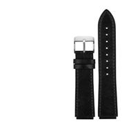 AMAUPCKCA Retro Echtleder Armband for Casio A158W A168 / F91w / AE-1200WHD/A158/A159/A169/AE1200 Vintage Uhrenarmband(Black sk)