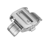 AMAUPCKCA Uhrenschließe aus massivem Edelstahl mit Schmetterlingsfaltschließe for Cartier Santos 100 Serie 18 mm 21 mm(18mm)