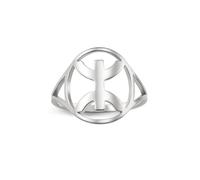 Amaxer Chic Afrika Berber Symbol Ring für Frauen Edelstahl Amazigh afrikanischer Kabyle Stil Ethnischer Berber Fingerring zierlicher Schmuck, Edelstahl, Kein Edelstein