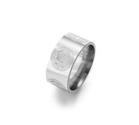 Amaxer Ring Der Heilige Benedikt von Nursia für Männer Ring Der Heilige Benedikt Exorzismus Katholisches römisches Kreuz Religiöser Schutz Statement-Bandring für Männer und Frauen (Silber, 21mm)