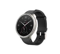Amazfit Active 2 Round Premium, HYROX-Modus, Black Leather Smartwatch - PayPal 0 % Finanzierung