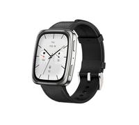 Amazfit Active 2 Smartwatch 1,75" AMOLED-Display, Offline-Karten mit GPS, 10 Tage Akku, 160+ Sportmodi, Wasserfest, Herzfrequenz & Schlaftracker für Android & iPhone, Schwarzes Lederarmband