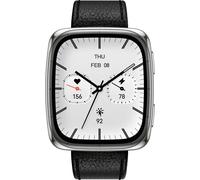 Amazfit Active 2 Smartwatch 1,75" AMOLED-Display, Offline-Karten mit GPS, 10 Tage Akku, 160+ Sportmodi, Wasserfest, Herzfrequenz & Schlaftracker für Android & iPhone, Schwarzes Lederarmband