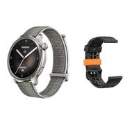 Amazfit Balance 46 mm Smart Watch Grau + Offizielles Smartwatch-Ersatzband Schwarz