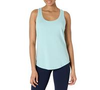 Amazon Essentials Damen Active Soft Cotton Leichtes Yoga-Tanktop mit U-Ausschnitt und Racerback, Relaxed Fit, Hellblau, XXL