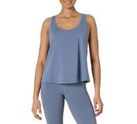 Amazon Essentials Damen Active Soft Cotton Leichtes Yoga-Workout-Tanktop mit Weitem Armausschnitt und Racerback, Relaxed Fit, Schiefergrau, M