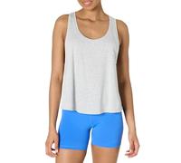 Amazon Essentials Damen Active Soft Cotton Leichtes Yoga-Workout-Tanktop mit Weitem Armausschnitt und Racerback, Relaxed Fit, Hellgrau Meliert, XS