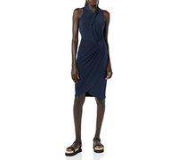 Amazon Essentials Damen Ärmelloses Kleid In Wickeloptik mit Crossover-Twistausschnitt, Marineblau, XL