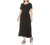 Amazon Essentials Damen Ärmelloses Tailliertes Maxikleid (Erhältlich In Übergröße), Schwarz, XXL