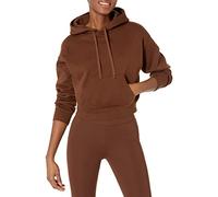 Amazon Essentials Damen Crop Hoodie Sweatshirt (erhältlich in Übergröße), Tiefbraun, 2X